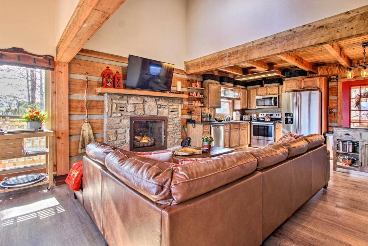Panoramic-View Gatlinburg Cabin With Private Hot Tub ภายนอก รูปภาพ