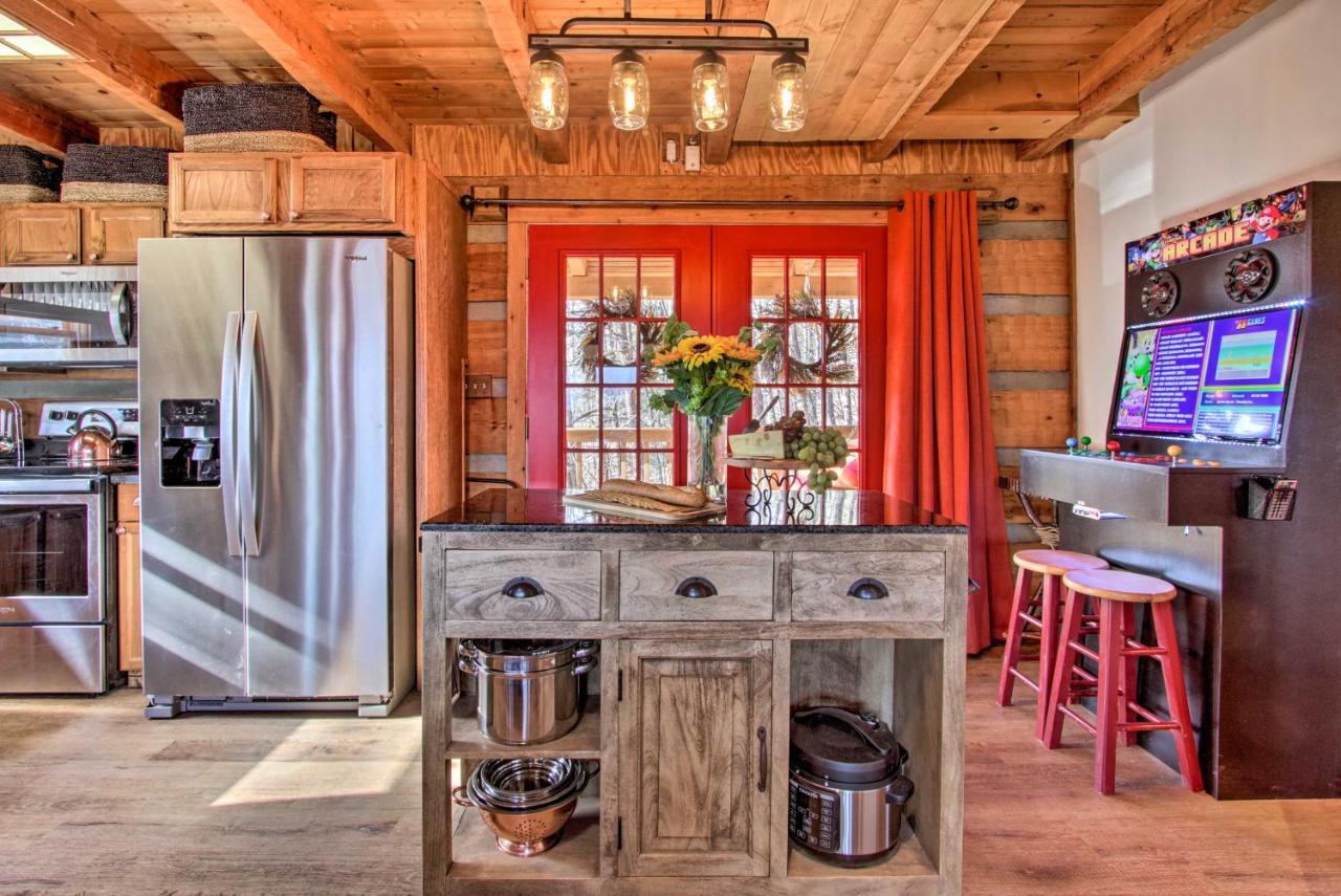 Panoramic-View Gatlinburg Cabin With Private Hot Tub ภายนอก รูปภาพ