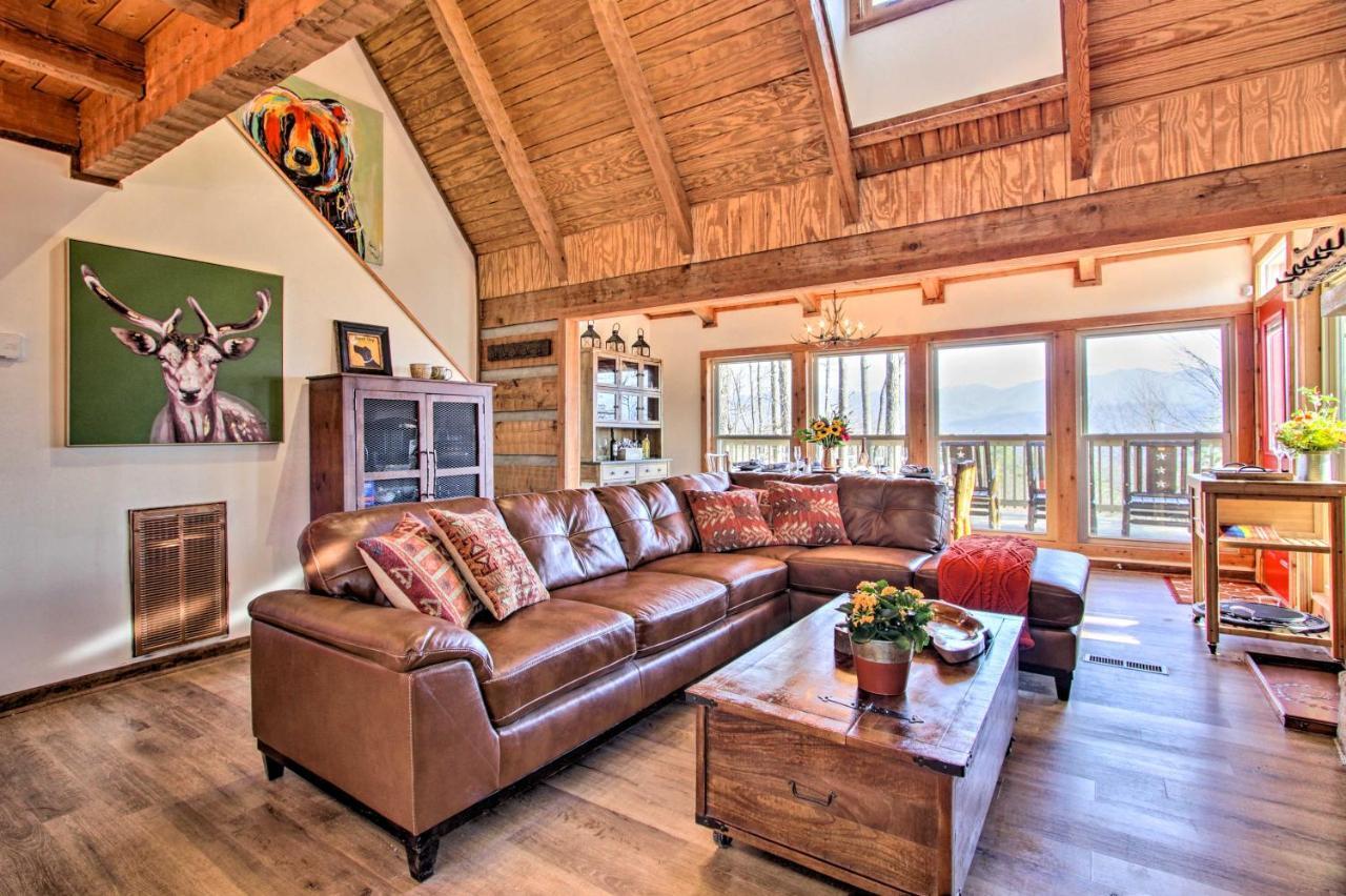 Panoramic-View Gatlinburg Cabin With Private Hot Tub ภายนอก รูปภาพ