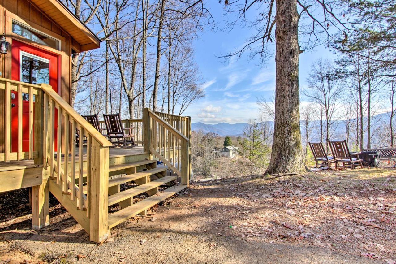 Panoramic-View Gatlinburg Cabin With Private Hot Tub ภายนอก รูปภาพ
